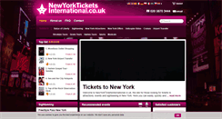 Desktop Screenshot of newyorkticketsinternational.co.uk