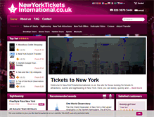 Tablet Screenshot of newyorkticketsinternational.co.uk